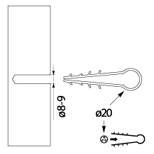 Fast fixing wire grip , band USMO - 20