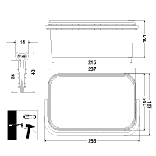 Wire holder - flat USMP-2 BOX
