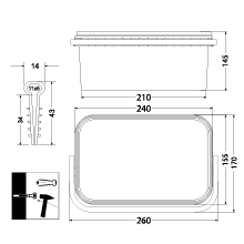 Wire holder - flat USMP-2 BOX