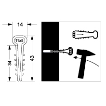 Wire holder - flat USMP-2