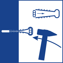 Uchwyt szybkiego montażu płaski USMP-3N, 2x2,5mm