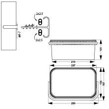 Fast fixing wire grip USMP-2 BIS BOX