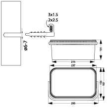 Uchwyt szybkiego montażu płaski hakowy USMPH-2 BOX, 600szt.