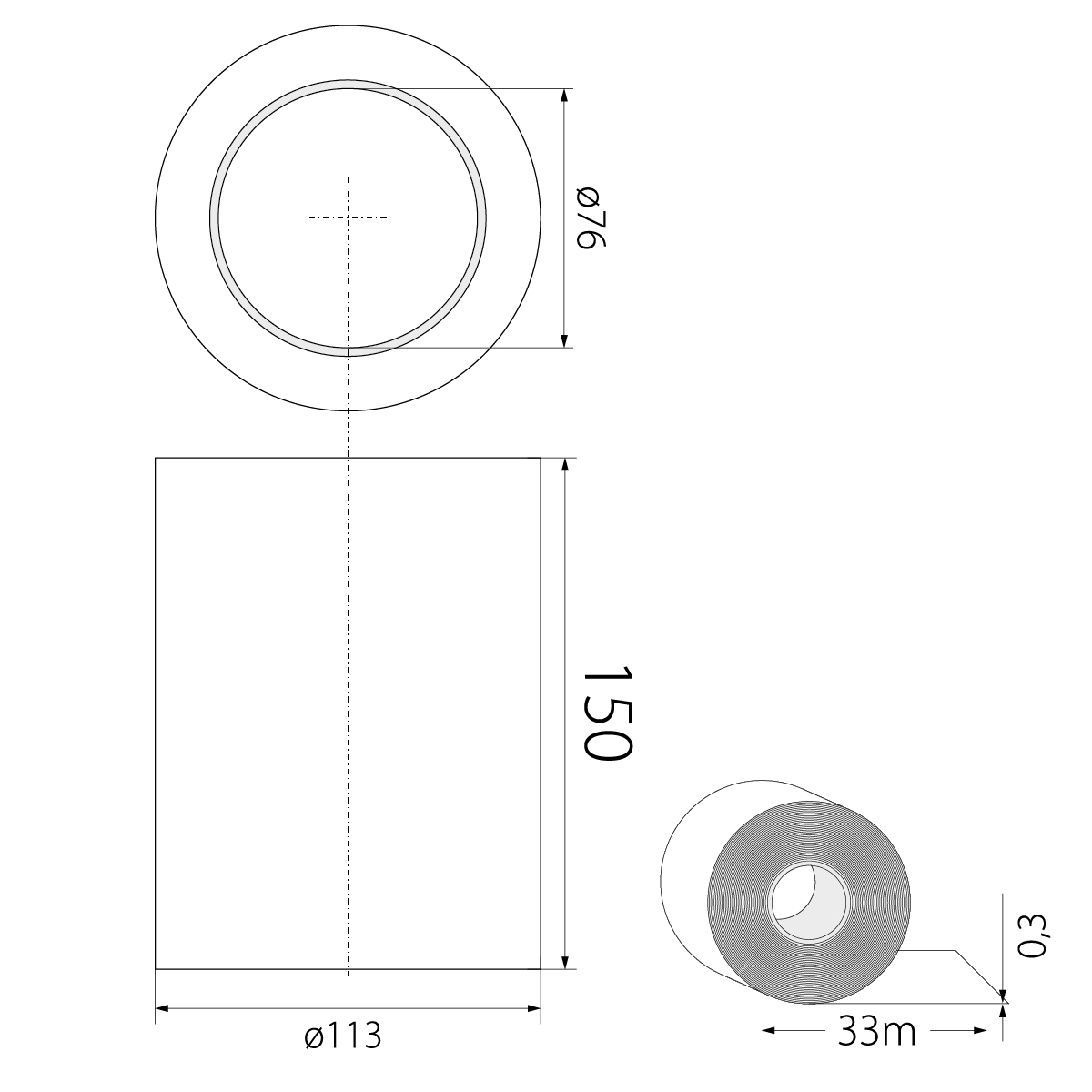 Self-Adhesive Warning Tape TOS-15bc, 15cm x 33m, white-red Self-Adhesive Warning Tape TOS-15bc, 15cm x 33m, white-red,elektro-plast