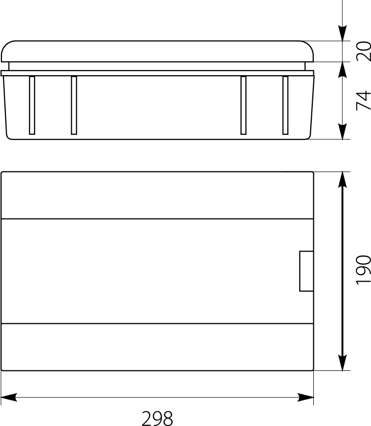 Flush distribution board SRp-12/B (N+PE) Flush distribution board SRp-12/B (N+PE) ,elektro-plast