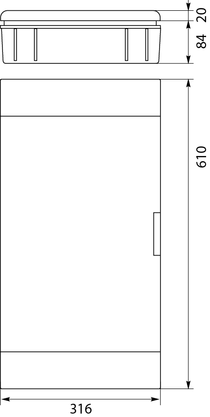 Rozdzielnica podtynkowa multimedialna SRp-36/BM, kolor: biały, IP40 Rozdzielnica podtynkowa multimedialna SRp-36/BM, kolor: biały, IP40,elektro-plast