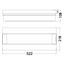 Surface Distribution Board SRp-24/1, N+PE (1x24) IP40, transparent doors