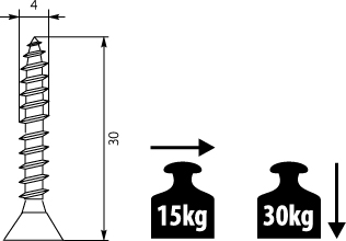 Dybel GOLDEN K/G with screw (TF), gold colour, steel (zinc plated, colored), Mounting for 9-13mm plasterboard