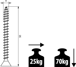 Dybel GOLDEN K/G with screw (TF), gold colour, steel (zinc plated, colored), Mounting for 13mm plasterboard