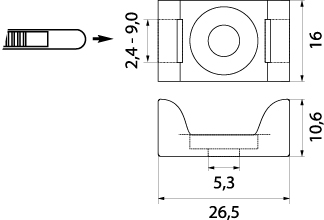 Screwed mainframe PMP-10-5-UV-100