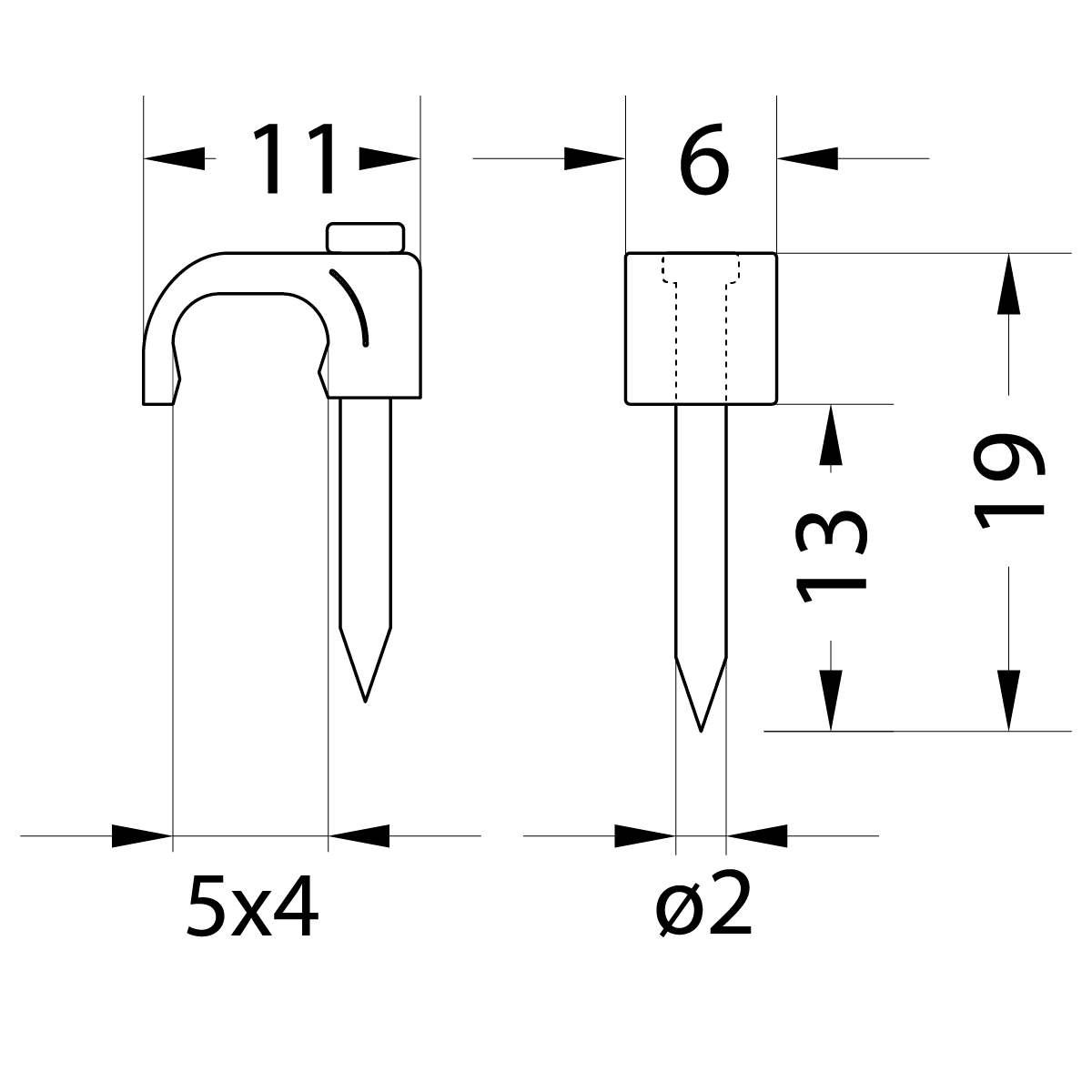 FLOP-5/4 Cable flat clip SMYp 2 x 0,75 FLOP-5/4 Cable flat clip SMYp 2 x 0,75,elektro-plast