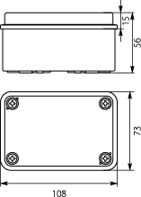 Puszka Hermetyczna PH-0A.1, bez osłabień, IP65