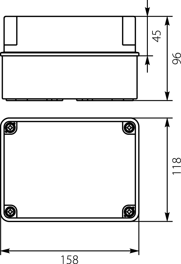 Hermetic Box PH-2B.4, with membrane glands, IP65 Hermetic Box PH-2B.4, with membrane glands, IP65,elektro-plast