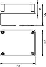 Puszka hermetyczna biała PH-2B.3B