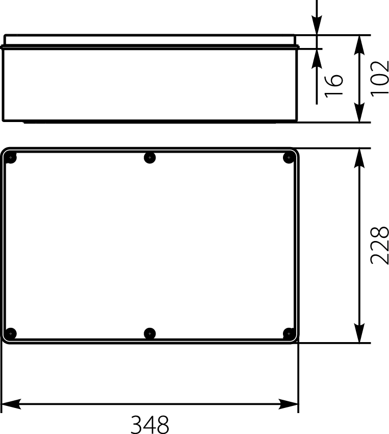 Hermetic Box PH-5C.2, with weakening rings for glands, IP65 Hermetic Box PH-5C.2, with weakening rings for glands, IP65,elektro-plast
