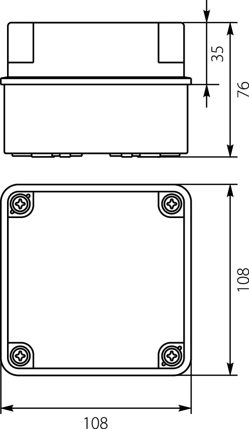 Hermetic casing OH-1B.1 Hermetic casing OH-1B.1 ,elektro-plast