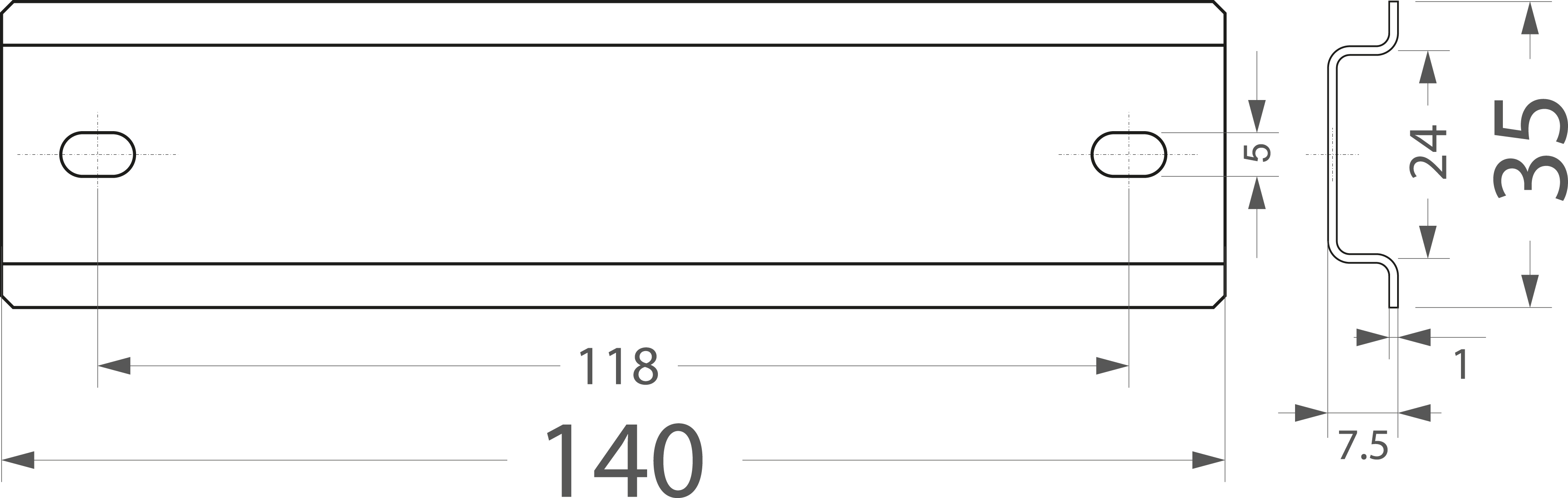 Bracket WTH 6/TH35/140, 140mm, galvanized Bracket WTH 6/TH35/140, 140mm, galvanized,elektro-plast