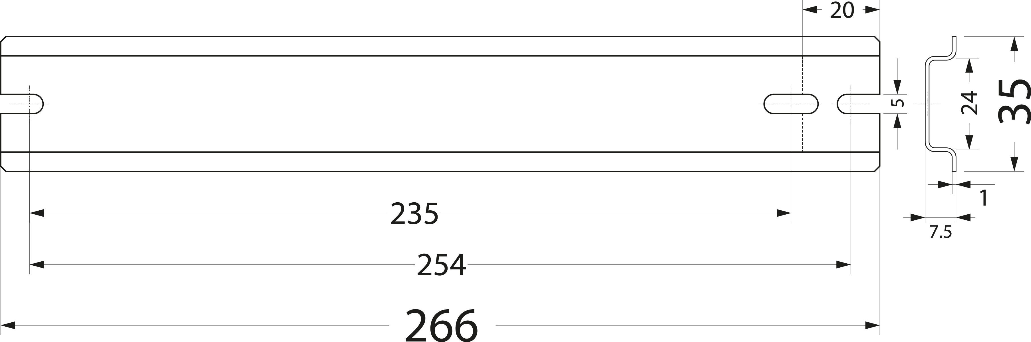 Bracket WTH 17/TH35/266 Bracket WTH 17/TH35/266,elektro-plast
