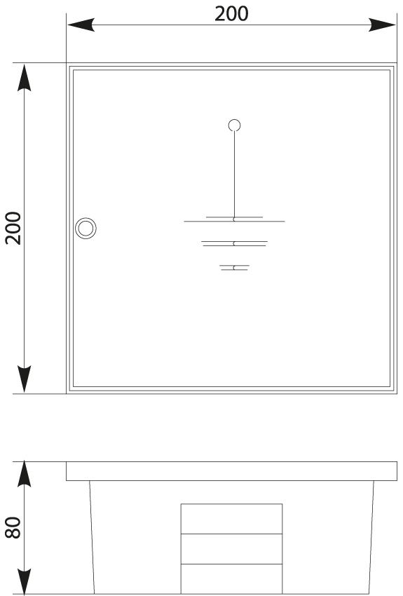 Skrzynka ziemna odgromowa SZO II Skrzynka ziemna odgromowa SZO II,elektro-plast