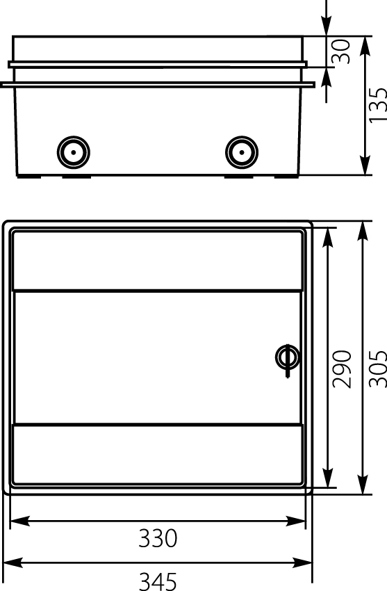 Hermetic distribution board RHp-12/B (white doors) Hermetic distribution board RHp-12/B (white doors),elektro-plast