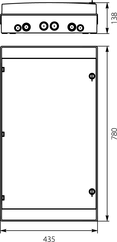 Rozdzielnica hermetyczna RH-72/4Z Rozdzielnica hermetyczna RH-72/4Z,elektro-plast
