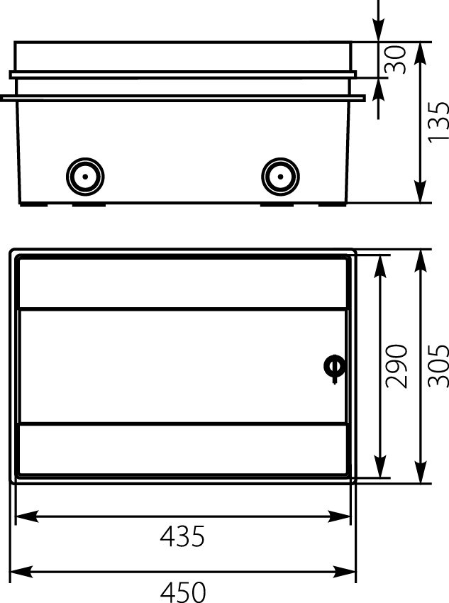 Hermetic distribution board RHp-18/B (white doors) Hermetic distribution board RHp-18/B (white doors),elektro-plast