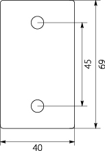 Cable fixing clamps KO27, black