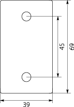 Cable fixing clamps KO27T, black