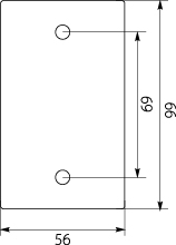 Cable fixing clamp UKR-1 / KO40, black