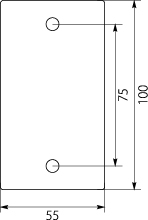 Cable fixing clamp KO54, black