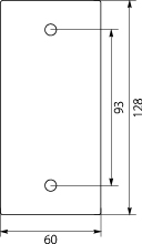 Cable fixing clamp UKR-2/KO75, black