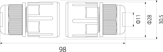 Cable Connector SZPN 293X 3x1.5, 250V, 16A, IP68