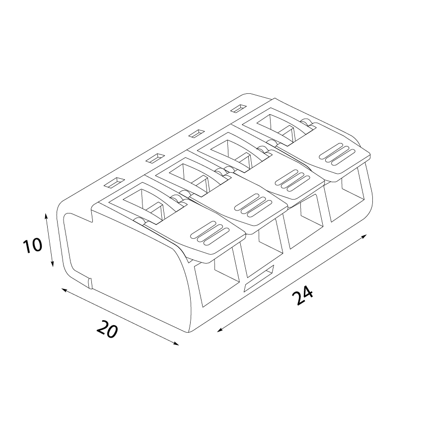 CMK-624 Connector 450V, 32A, 4x4 mm², no need to crimp CMK-624 Connector 450V, 32A, 4x4 mm², no need to crimp,elektro-plast