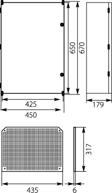 Plastic box UNIbox Uni-3