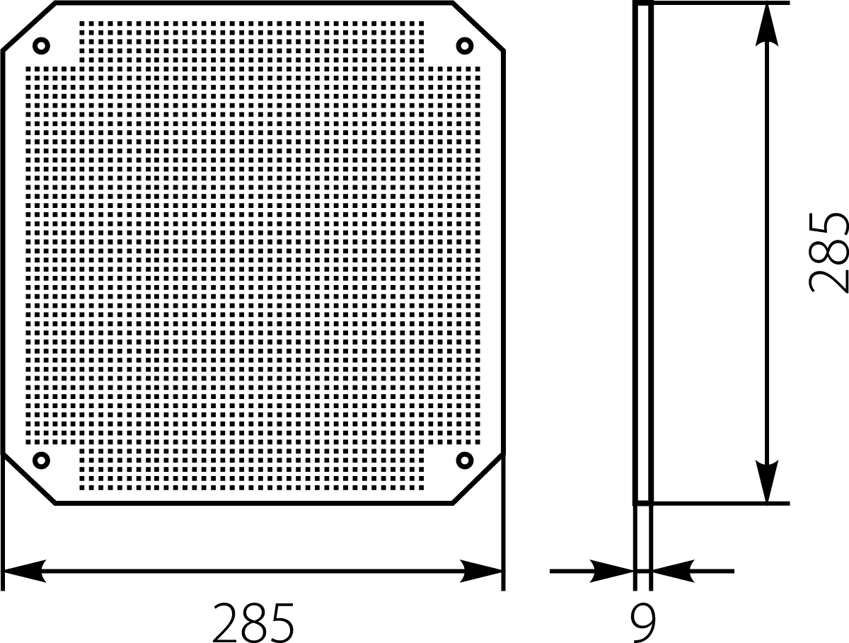 Płyta Montażowa PM-UNI-0 Płyta Montażowa PM-UNI-0,elektro-plast