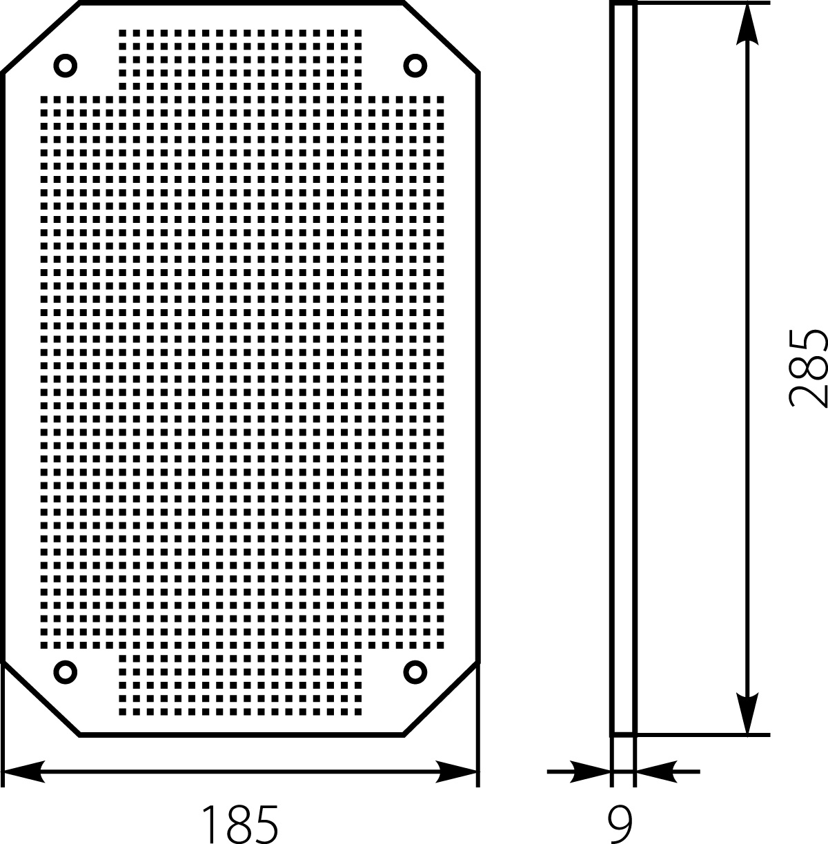 Płyta Montażowa PM-UNI-mini Płyta Montażowa PM-UNI-mini,elektro-plast
