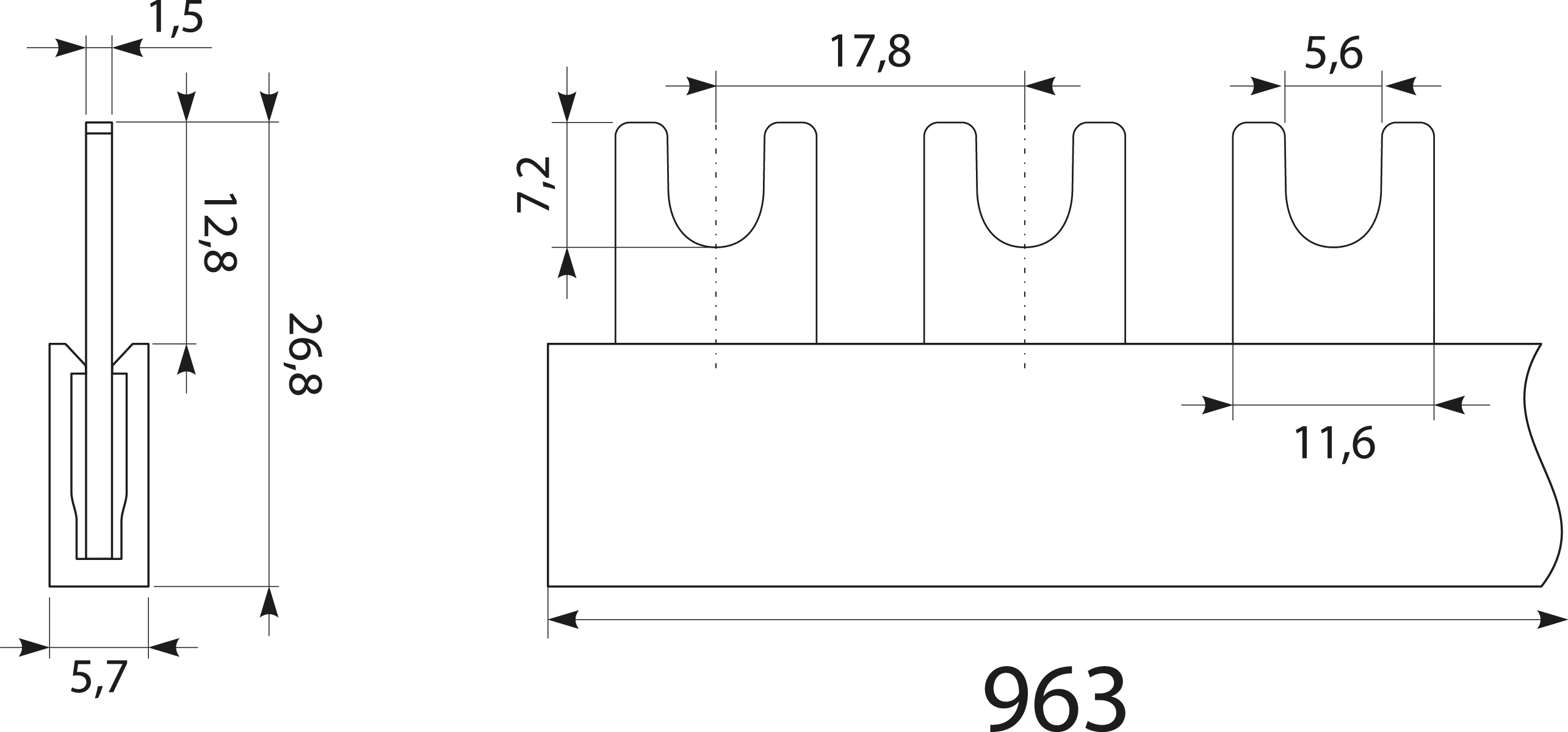 Current terminal strip 1F S-541F-16 Current terminal strip 1F S-541F-16,elektro-plast