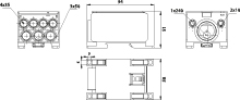 Terminal Block DB18A-ZZ, 315A, input: Tinned Aluminium