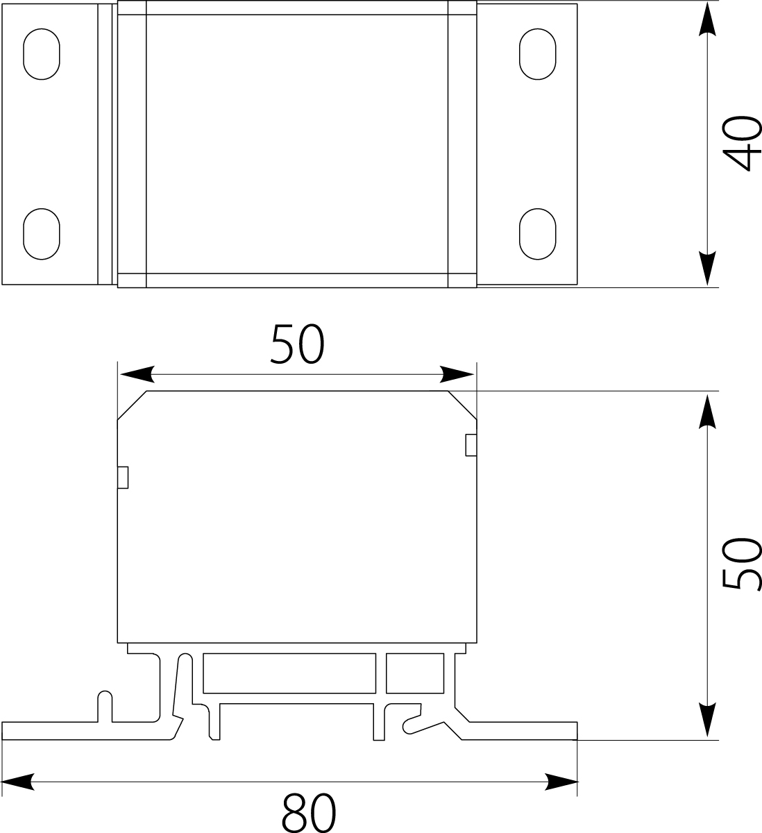 Distribution block DB2-S, 196A, TH35 Distribution block DB2-S, 196A, TH35,elektro-plast