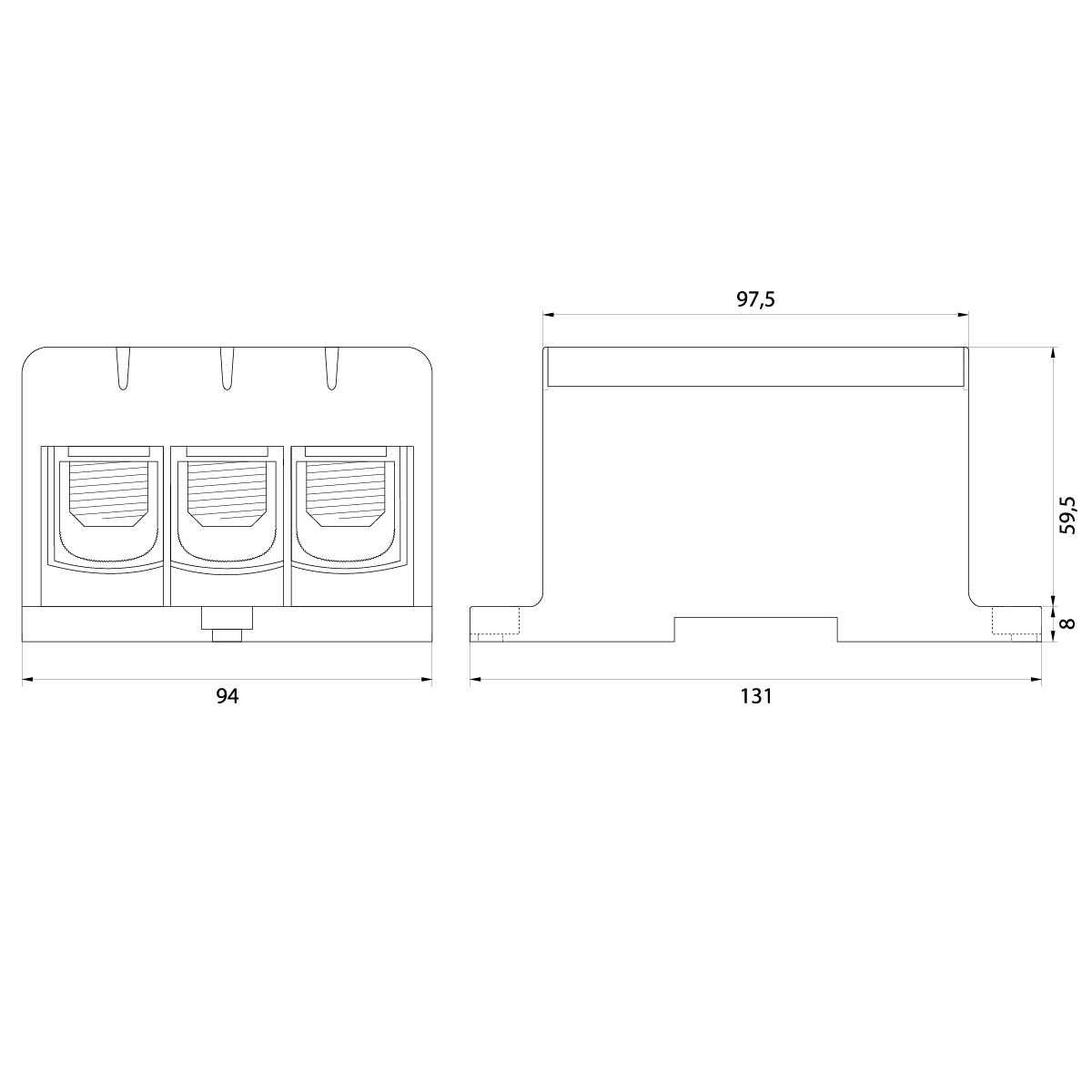 Connector WLZ35/3x240/z, color: yellow-green Connector WLZ35/3x240/z, color: yellow-green,elektro-plast