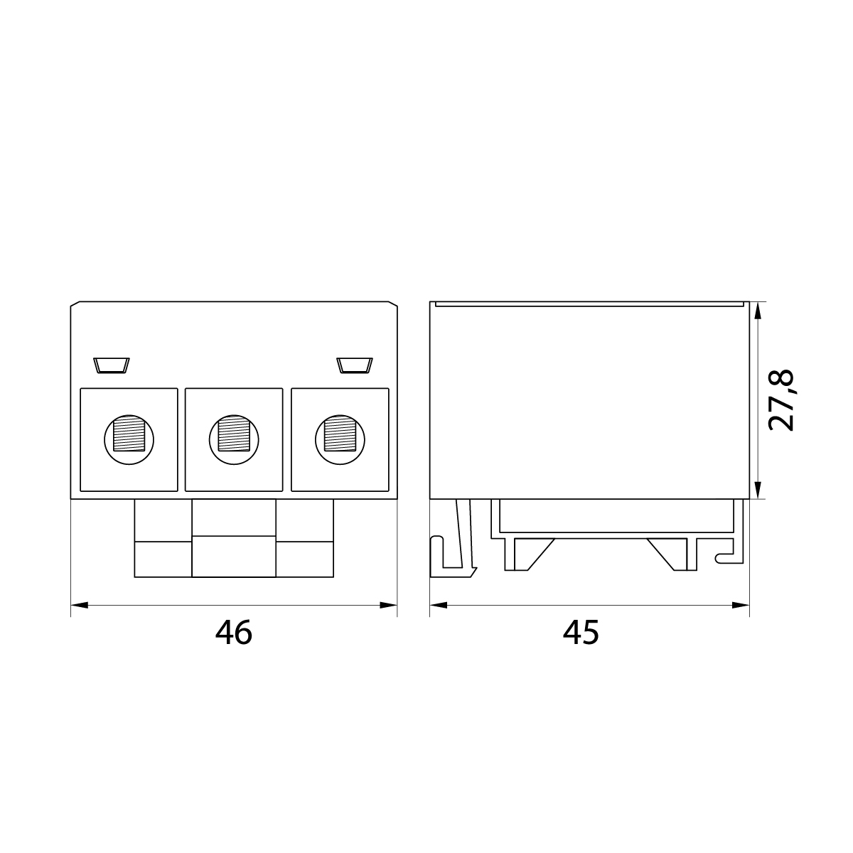 Connector WLZ35/3x35/s, color: gray, TH35 Connector WLZ35/3x35/s, color: gray, TH35,elektro-plast