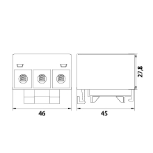 Connector WLZ35/3x35/s, color: gray, TH35