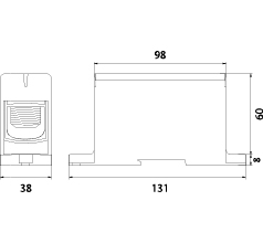 Connector WLZ35P/240/s, Al/Cu, to TH35, color: gray, Cu425A Al380A
