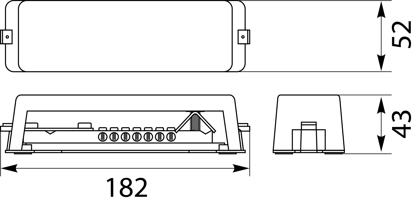 Equipotential Bonding BarSZW (with terminal cover) to flat surfaces, colour: gray Equipotential Bonding BarSZW (with terminal cover) to flat surfaces, colour: gray,elektro-plast
