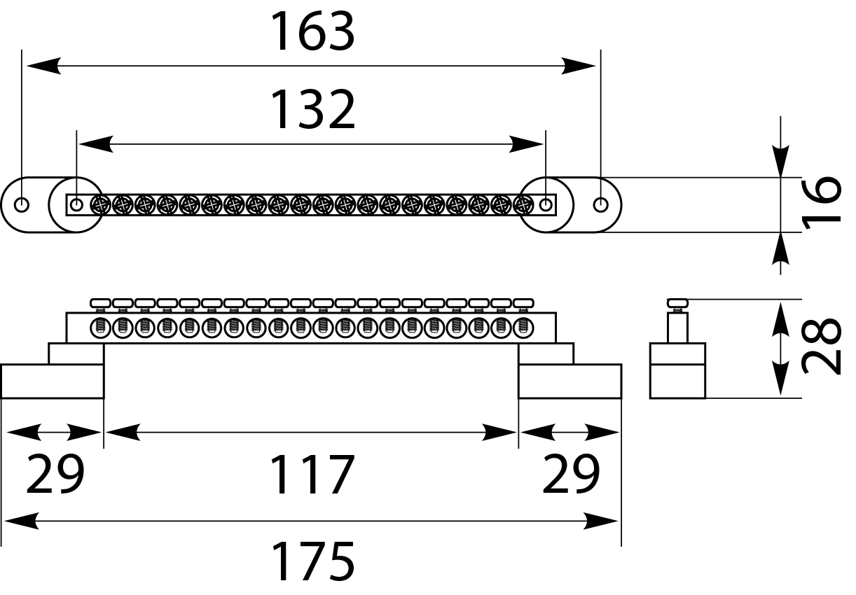 N and PE Terminal strip LZPG-20P N and PE Terminal strip LZPG-20P,elektro-plast