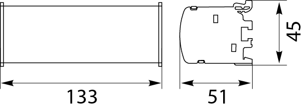 Blok Rozdzielczy BRZ-2X15, na szynę TH35 lub do pow. płaskich, uchylna klapka, 125A
