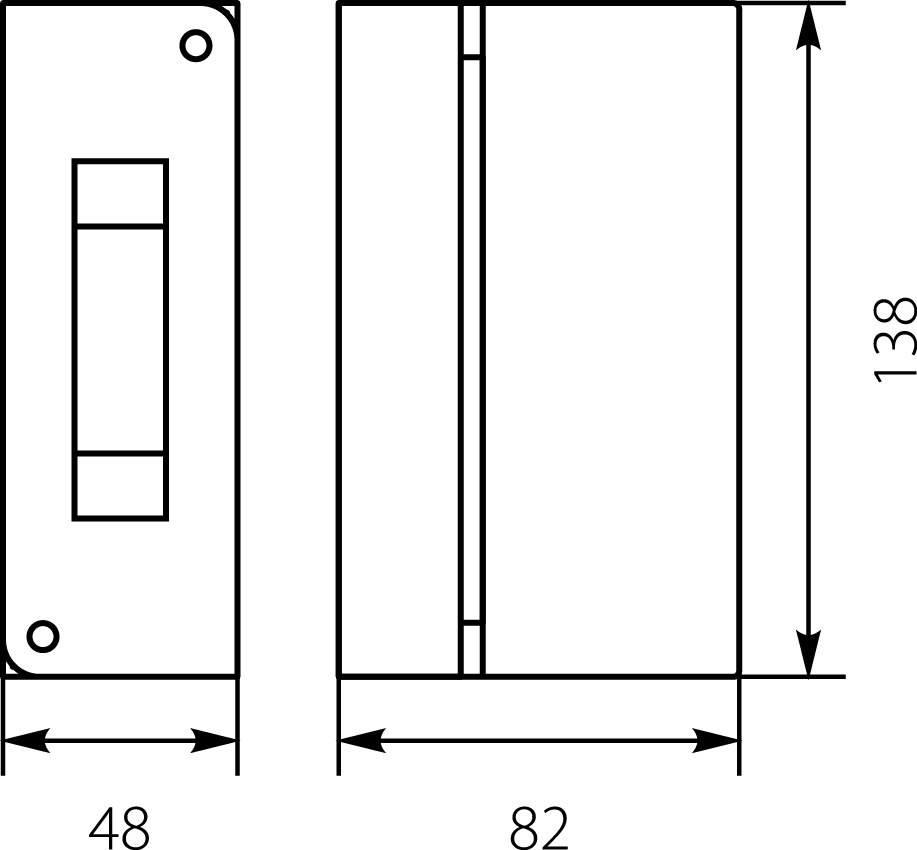 Rozdzielnica Natynkowa RNO-2/G, bez drzwi, IP30 Rozdzielnica Natynkowa RNO-2/G, bez drzwi, IP30,elektro-plast