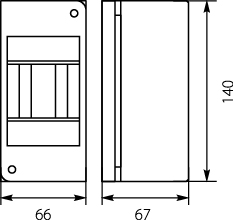 Surface distribution board - RNO 3