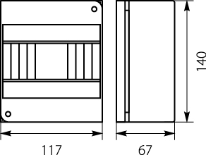 Surface distribution board - RNO 6