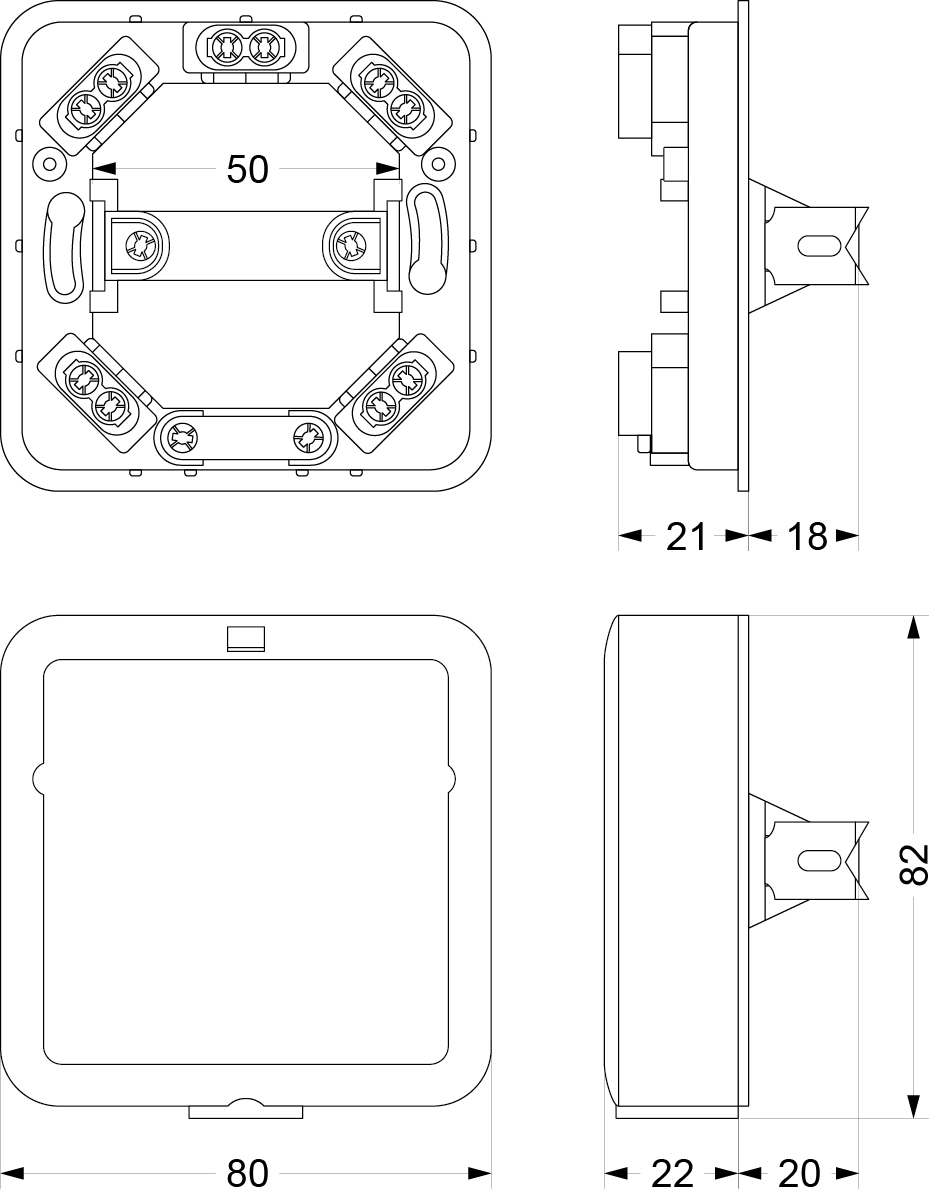 Kitchen Socket GNK 5x2.5, 440V, 16A, IP22, mounting: surface-mounted or flush-mounted, screw terminals, color: white Kitchen Socket GNK 5x2.5, 440V, 16A, IP22, mounting: surface-mounted or flush-mounted, screw terminals, color: white,elektro-plast